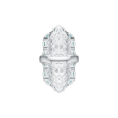 Sterling Silver Semi Mount Ring Setting Round RD 5x5mm PE 4x2mm DHJ