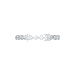 Sterling Silver Semi Mount Bracelet Setting Heart HT 4X4mm DHJ