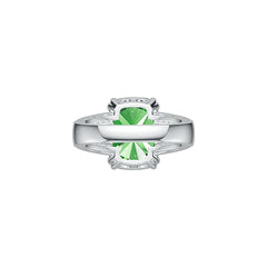 Sterling Silver Semi Mount Ring Setting Cushion CU 14X10mm DHJ