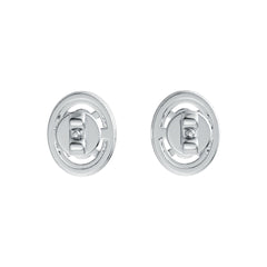 Sterling Silver Semi Mount Earrings Setting Oval OV 6x4mm Stud Syzjewelry
