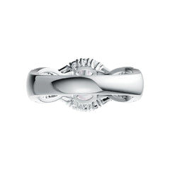 Sterling Silver Semi Mount Ring Setting Round RD 8x8mm DHJ
