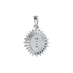 Sterling Silver Semi Mount Pendant Setting Oval OV 8X6mm Halo DHJ