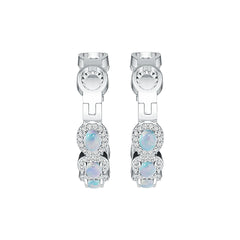 Sterling Silver Semi Mount Earrings Setting Oval OV 4X3mm DHJ