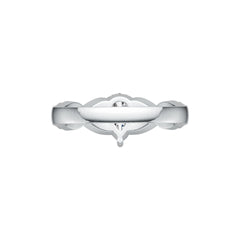 Sterling Silver Semi Mount Ring Setting Pear PE 9X7mm DHJ