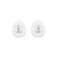 Sterling Silver Semi Mount Earrings Setting Pear PE 6x4mm Stud DHJ