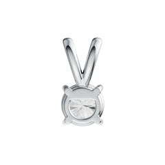 Sterling Silver Semi Mount Pendant Setting Round RD 6.5mm DHJ