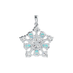 Sterling Silver Semi Mount Pendant Setting Cab Pear PE 7X5mm MQ 8X4mm RD 5X5mm - Syzjewelry