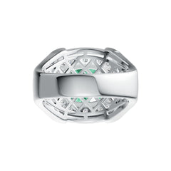 Sterling Silver Semi Mount Ring Setting Cushion CU 10X10mm with White Topaz DHJ