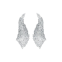 Sterling Silver Semi Mount Earrings Setting Oval OV 4X3mm PE 4X3mm RD 3X3mm DHJ