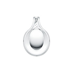 Sterling Silver Semi Mount Pendant Setting Oval OV 14X10mm Cabochon DHJ