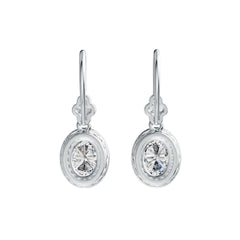 Sterling Silver Semi Mount Earrings Setting Oval OV 7X5mm DHJ