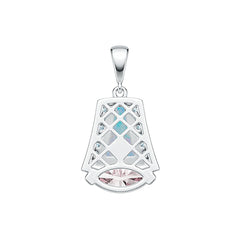 Sterling Silver Semi Mount Pendant Setting Marquise MQ 12X6mm DHJ