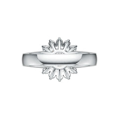 Sterling Silver Semi Mount Ring Setting Round RD 8x8mm DHJ