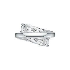 Sterling Silver Semi Mount Ring Setting Round RD 8x8mm DHJ