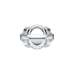 Sterling Silver Semi Mount Ring Setting Oval OV 12X10mm Cabochon DHJ