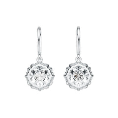 Sterling Silver Semi Mount Earrings Setting Round RD 6x6mm DHJ