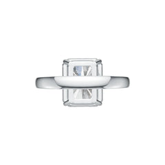 Sterling Silver Semi Mount Ring Setting Emerald OCT 12X10mm DHJ