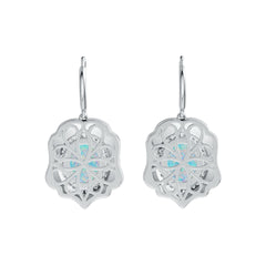 Sterling Silver Semi Mount Earrings Setting Oval OV 10X8mm Cabochon DHJ