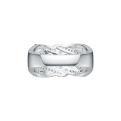 Sterling Silver Semi Mount Ring Setting Oval OV 4X3mm with White Topaz DHJ