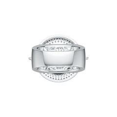 Sterling Silver Semi Mount Ring Setting Pear PE 5X3mm Leaning Tower of Pisa Theme - Syzjewelry