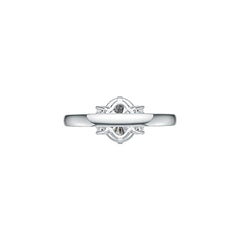 Sterling Silver Semi Mount Ring Setting Oval OV 10X8mm White Topaz M0075DK21205R - Syzjewelry