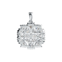 Sterling Silver Semi Mount Pendant Setting Pear PE 5X3mm OV 5X3mm HT 5X5mm DHJ
