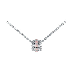 Sterling Silver Pendant with White Topaz or Moissanite Filigree Syzjewelry