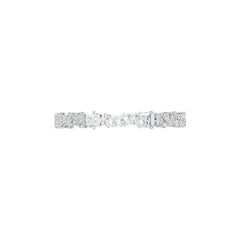Sterling Silver Semi Mount Bracelet Setting PE 7X5mm PE 6X4mm RD 3.0mm DHJ