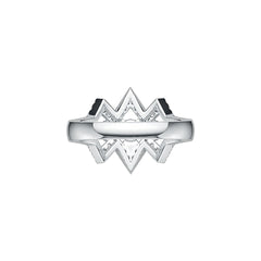 Sterling Silver Semi Mount Ring Setting Round RD 4x4mm DHJ
