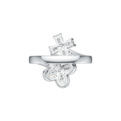 Sterling Silver Semi Mount Ring Setting Oval OV 5x3mm DHJ