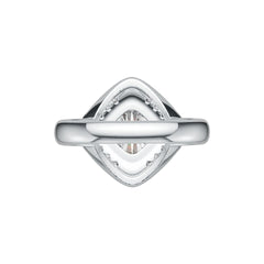 Sterling Silver Semi Mount Ring Setting Cushion CU 7X7mm DHJ