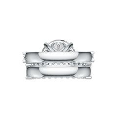 Sterling Silver Semi Mount Ring Setting Round RD 12x12mm DHJ