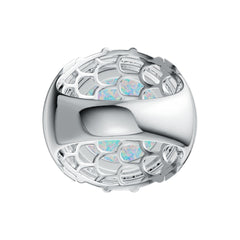 Sterling Silver Semi Mount Ring Setting Round RD 15x15mm Cabochon Bezel DHJ