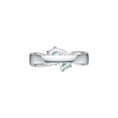 Sterling Silver Semi Mount Ring Setting Oval OV 5x3mm DHJ