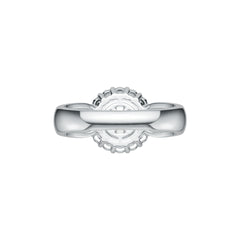 Sterling Silver Semi Mount Ring Setting Round RD 8.5mm DHJ