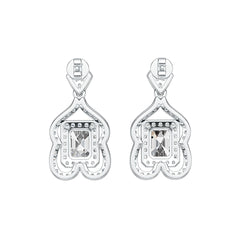 Sterling Silver Semi Mount Earrings Setting Emerald OCT 8x6mm Syzjewelry