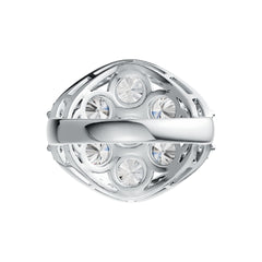 Sterling Silver Semi Mount Ring Setting Round RD 5x5mm DHJ