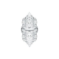 Sterling Silver Semi Mount Ring Setting Oval OV 9X7mm Art Deco Syzjewelry