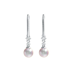 Sterling Silver Semi Mount Earrings Setting Round RD 8x8mm DHJ