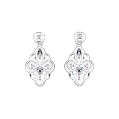 Sterling Silver Semi Mount Earrings Setting Round RD 1.2mm DHJ