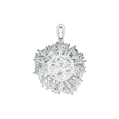 Sterling Silver Semi Mount Pendant Setting Pear PE 7X5mm OV 5X4mm DHJ
