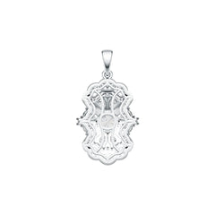 Sterling Silver Semi Mount Pendant Setting Round RD 5X5mm DHJ