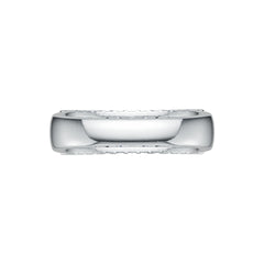 Sterling Silver Ring with White Topaz or Moissanite Three-Row Half-Eternity Ring DHJ