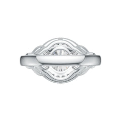 Sterling Silver Semi Mount Ring Setting Round RD 8x8mm DHJ