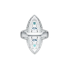 Sterling Silver Semi Mount Ring Setting Oval OV 7X5mm DHJ