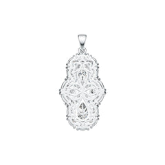 Sterling Silver Semi Mount Pendant Setting Pear PE 9X6mm DHJ