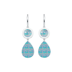 Sterling Silver Semi Mount Earrings Setting Pear PE 18X13mm Cabochon DHJ