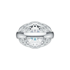 Sterling Silver Semi Mount Ring Setting Round RD 8x8mm Cabochon DHJ