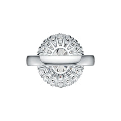 Sterling Silver Semi Mount Ring Setting Oval OV 14X12mm DHJ