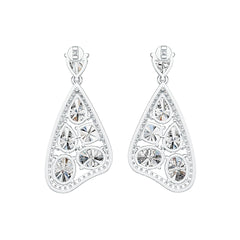 Sterling Silver Semi Mount Earrings Setting PE 9X6mm PE 8X5mm OV 9X7mm CU 6X6mm DHJ
